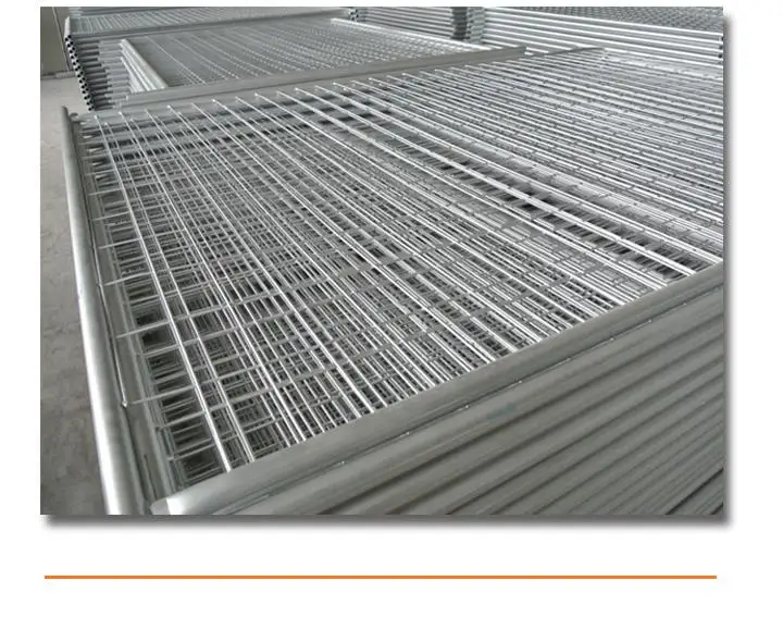 High-quality temporary barrier panel with supporting bracket Metal frame pipeline temporary barrier panel