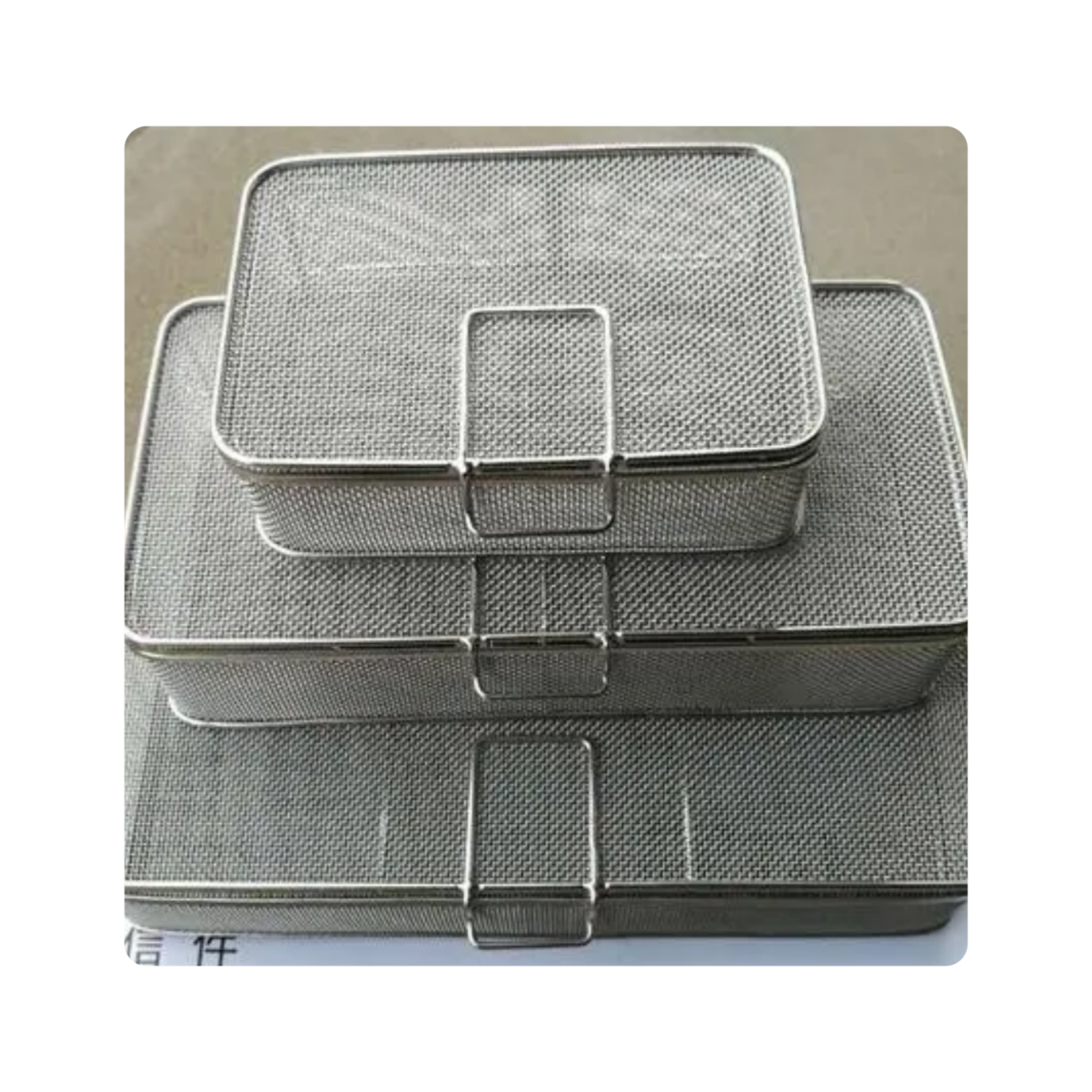 Surgical Instruments Sterilization Basket Mesh Tray Stainless Steel New Box Hygiene Tools