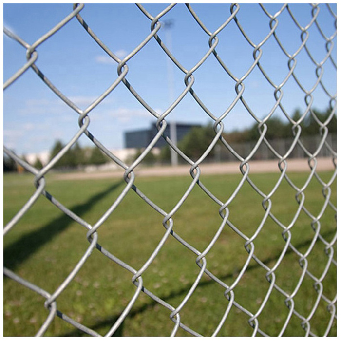 Hot sale Hot Dipped Galvanized Used Black Security Chainlink Fence Wire Chain Link Fence For Sale