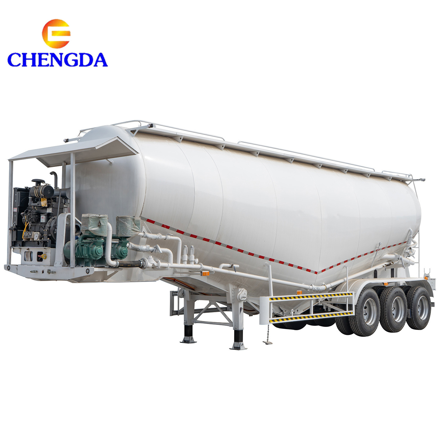 Direct Sell Cheap New 3 Axles 3Axle Fly Ash Dry Bulk Cement Cargo Bulker Silo Tanker Semi Trailer