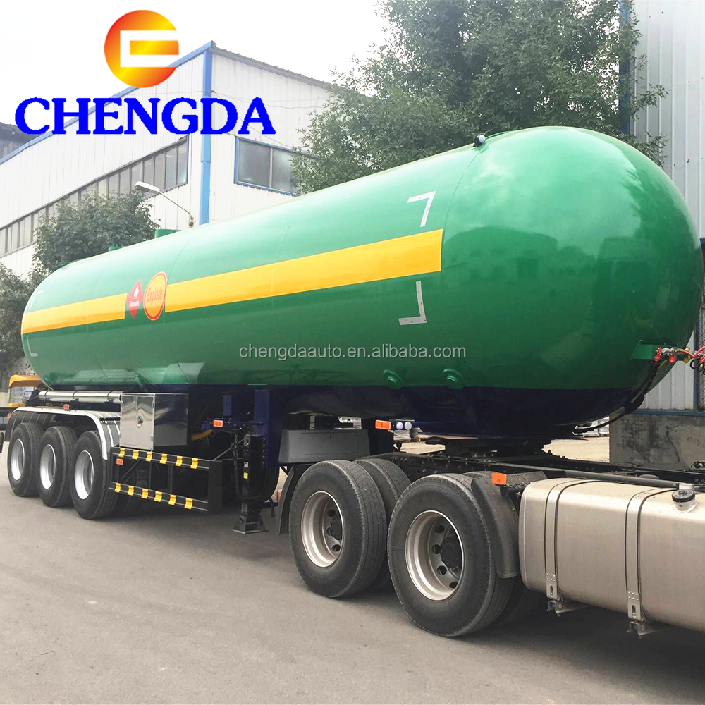 Liquefied Gas Tank Semi-Trailer 25tonne 30 Ton LPG Ground Tanker LPG Gas Storage Tank Trailer for Sale