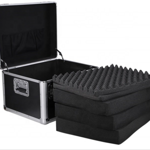 Promotional Cheap Package Foam Egg Crate Top with Pick and Pluck Foam Insert Protective Cushioning Material Black Packaging