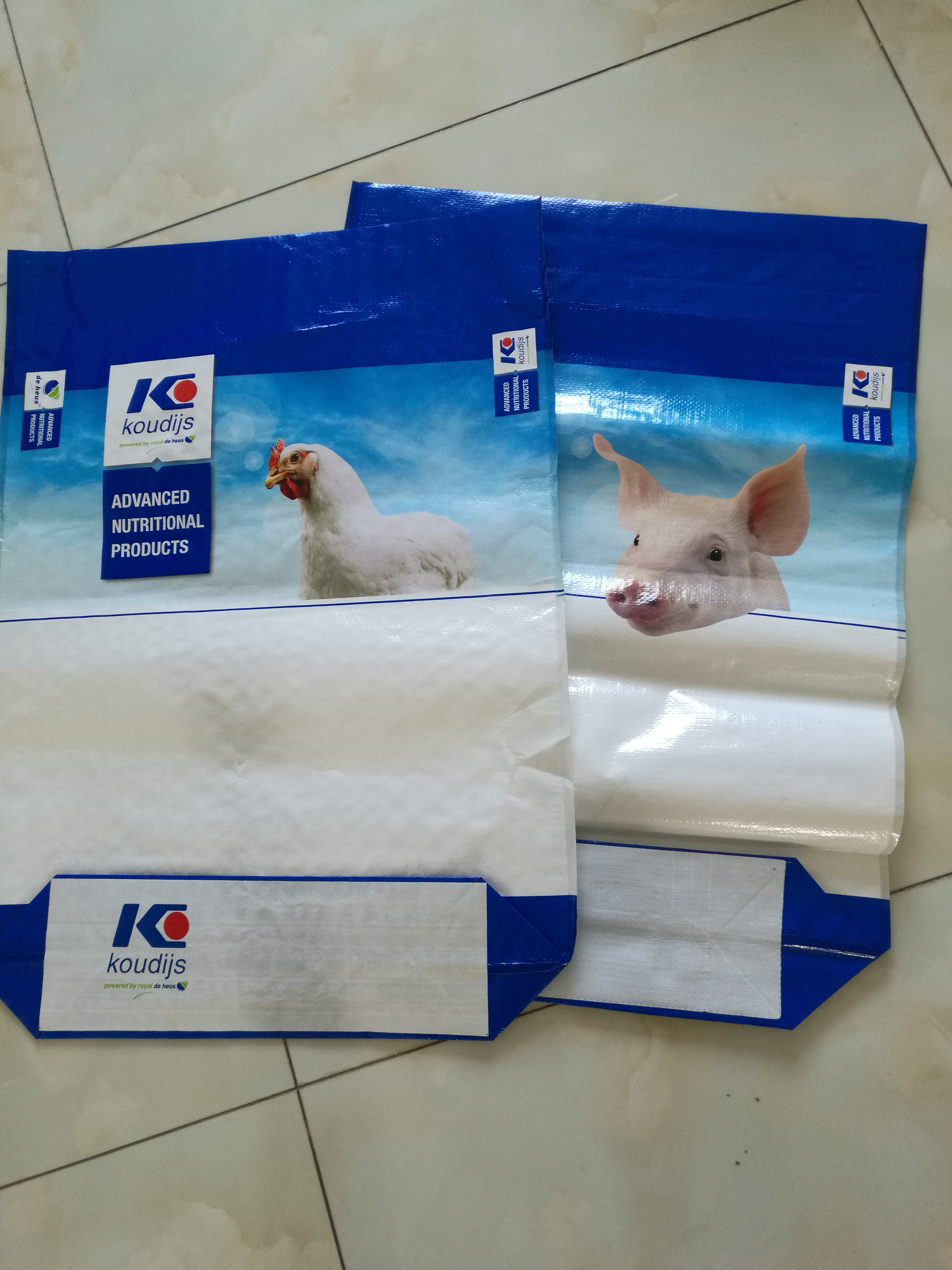 50kg Polypropylene Woven grain poultry feed plastic bags