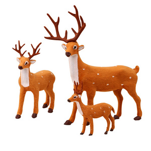 2022 Wholesale Christmas Day Tabletop Decoration Gift Christmas Deer Outdoor Christmas reindeer decorations