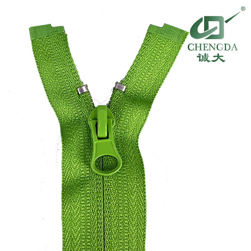 no.5 reverse nylon zipper back side slider thumb puller open end DTM coil zipper for garment