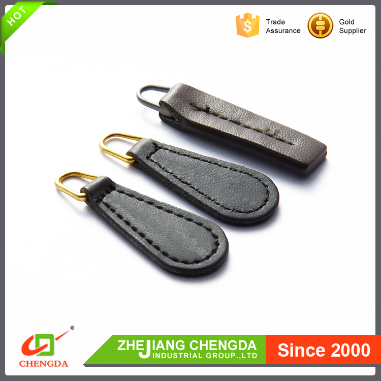 CHENGDA Best Selling Items Luggage Zipper Leather Slider And Puller