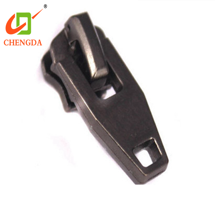 CHENGDA Wholesale Design Clothing Injection Molding Plating Zipper Runner Slider Puller