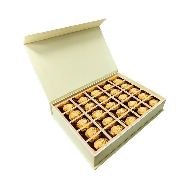 Custom Logo Luxury Empty Strawberry Sweet Candy Bonbon Packaging Gift Box Chocolate Boxes With Paper Dividers Insert