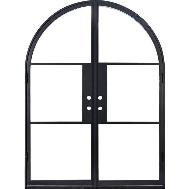 Best Quality Sound Proof Used Exterior Steel Front Doors for Sale , Customized 6 Panel White Gate Door