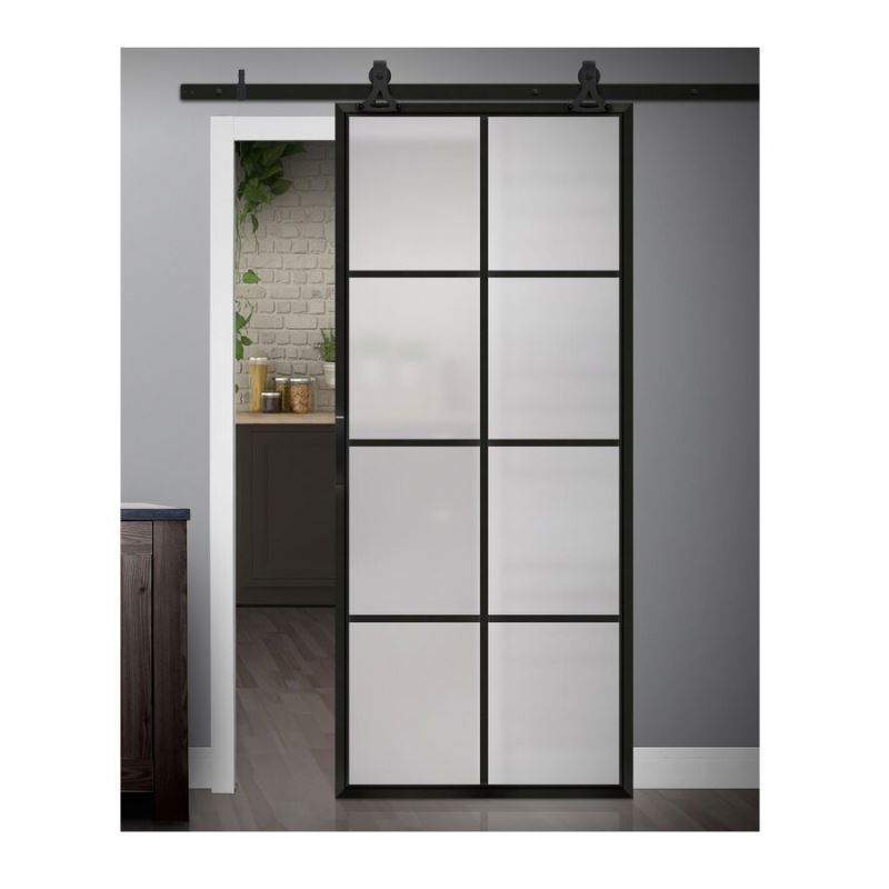 Modern strong thermal broken aluminium narrow frame large glass lift and slide sliding doors