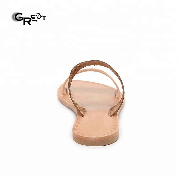 Simple Slipper Sandals Open Toe Footwear In Bulk Ladies Flat Sandals