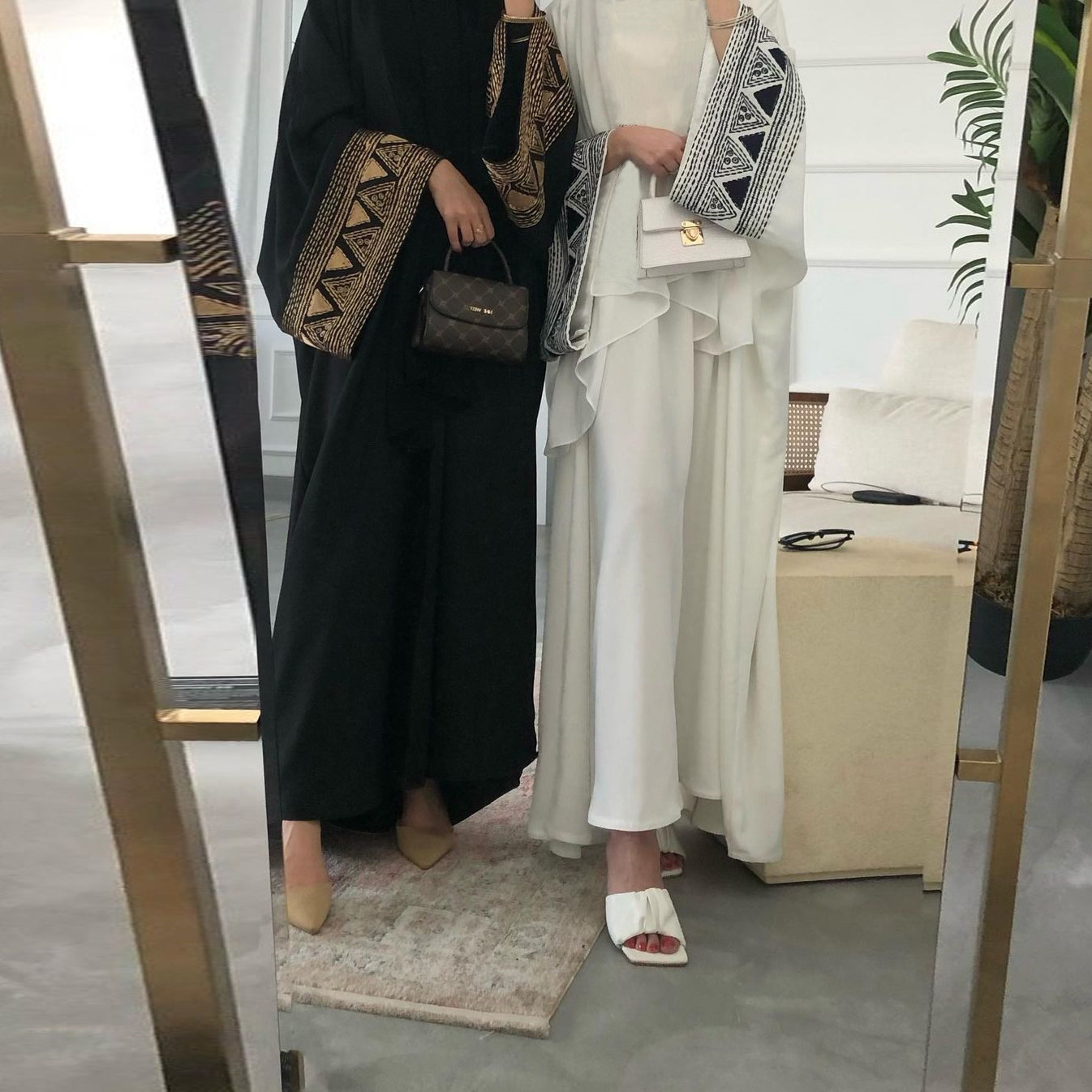 2024  Hand made Pearls Satin Luxury Abaya Dubai Modest Dresses New Islamic Clothing Abayas for Women Muslim