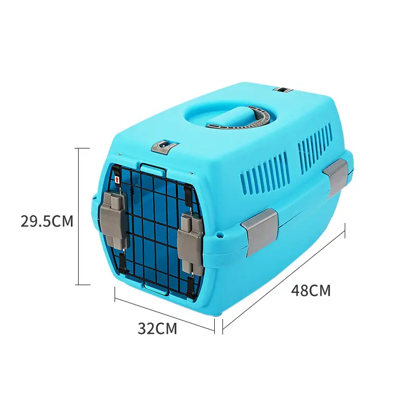 EU Warehouse Shipping Time 3 Days Cat Pet Dog Flight Carrier Case Eco Friendly Plastic Carrier Pet Dog Transport Box