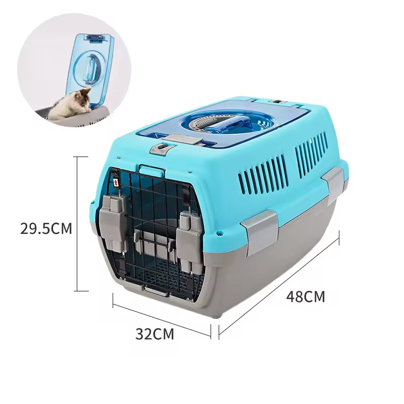 EU Warehouse Shipping Time 3 Days Cat Pet Dog Flight Carrier Case Eco Friendly Plastic Carrier Pet Dog Transport Box