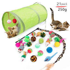 Various Vat Tunnel Catnip Pickle Stuffed Plush Soft Pet Cat Toys Interactive Movement Cats Toys 30 pcs/pack Cat Toy