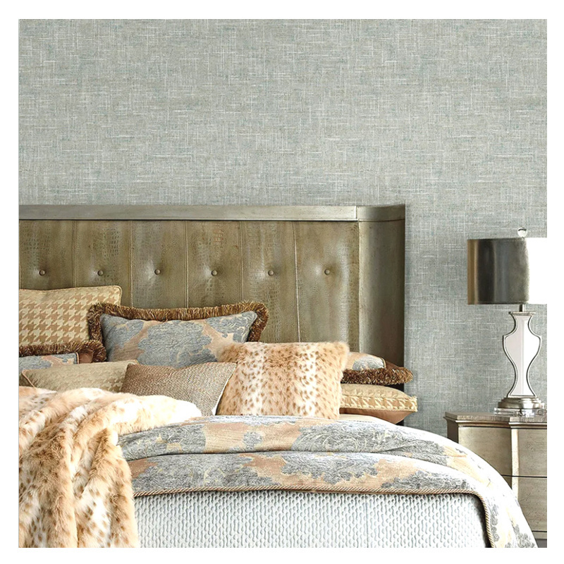 Cloth pattern non-woven wallpaper living room bedroom interior wall decorative wallpaper hotel office ordinary wallpaper