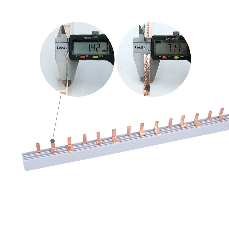 Bus bar with Plastic Distribution Box 3p Bus Bar Circuit Breaker Copper Bus bar 3 pole Pin