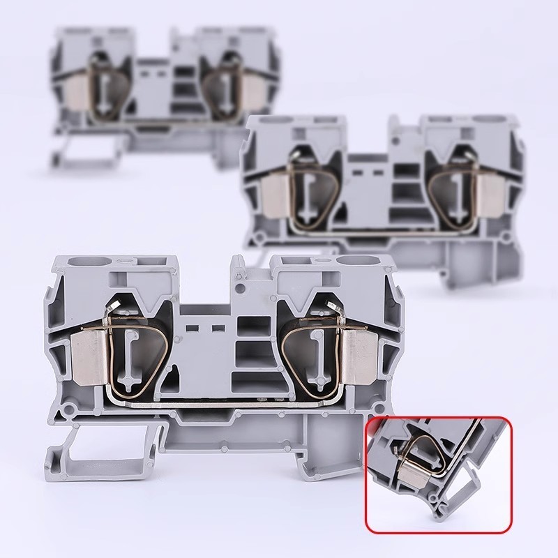 Cage spring terminal ST-16 Self-locking terminal DIN rail type 16mm2 terminal block ST16