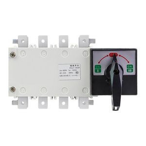 Double throw isolator switch HGLZ1-160 4P manual transfer switch Load isolation switch 160A 4 pole