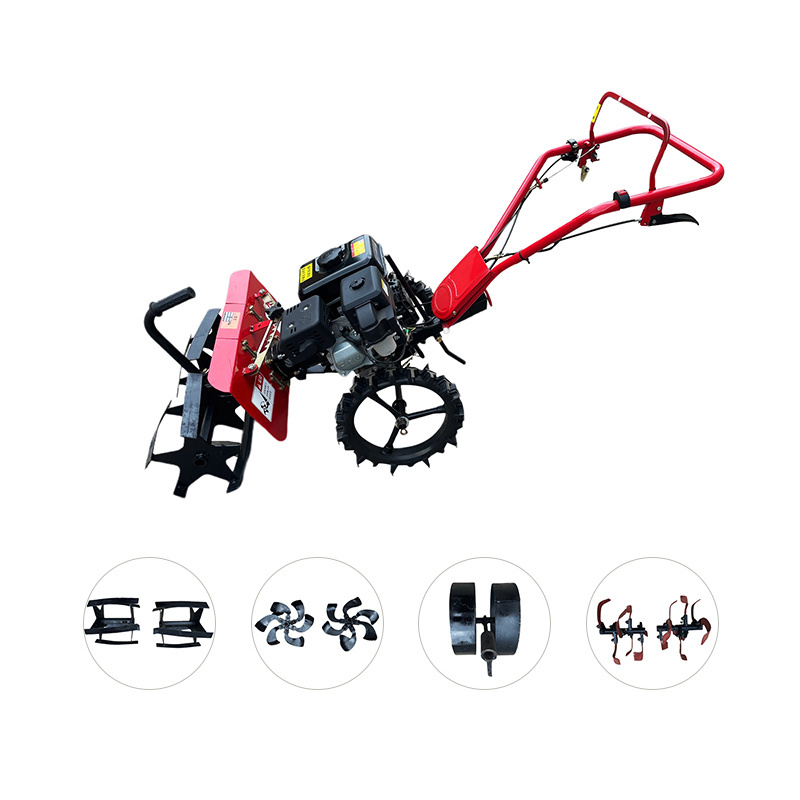 Mini Gasoline Multifunction Field Management Machine Petrol Rotary Cultivator Mini Power Tiller