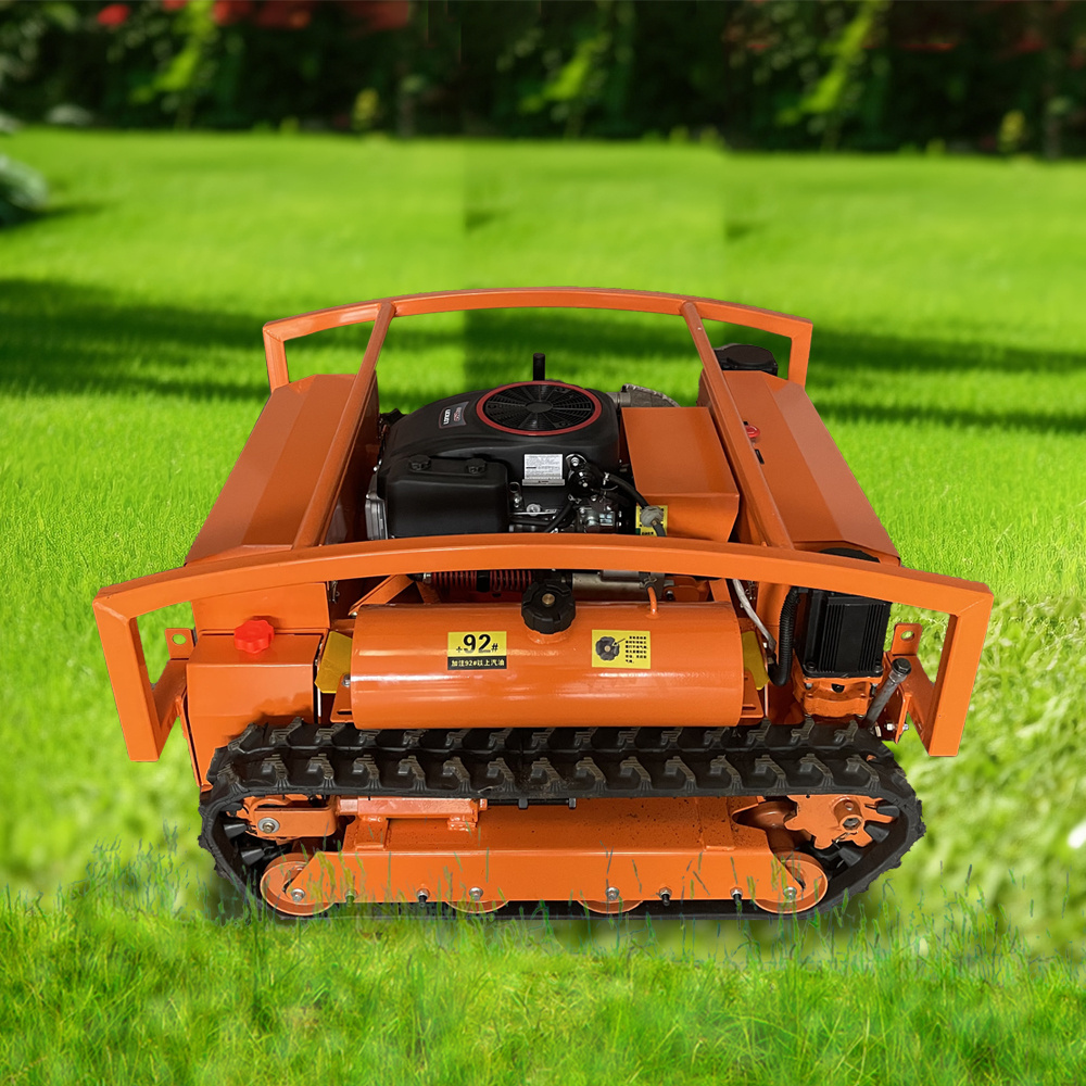 Multifunctional Remote Control Crawler Lawn Mower Small Lawn Mower For Wasteland Mower On Road Slope