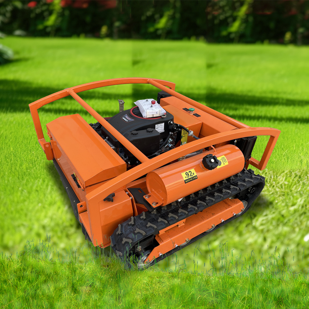 Multifunctional Remote Control Crawler Lawn Mower Small Lawn Mower For Wasteland Mower On Road Slope