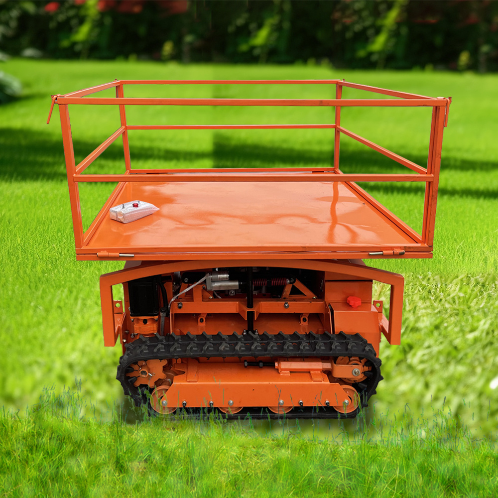 Multifunctional Remote Control Crawler Lawn Mower Small Lawn Mower For Wasteland Mower On Road Slope