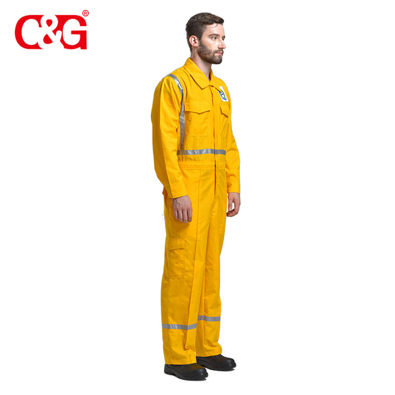 Flame resistant/fire retardant workwear coverall clothing