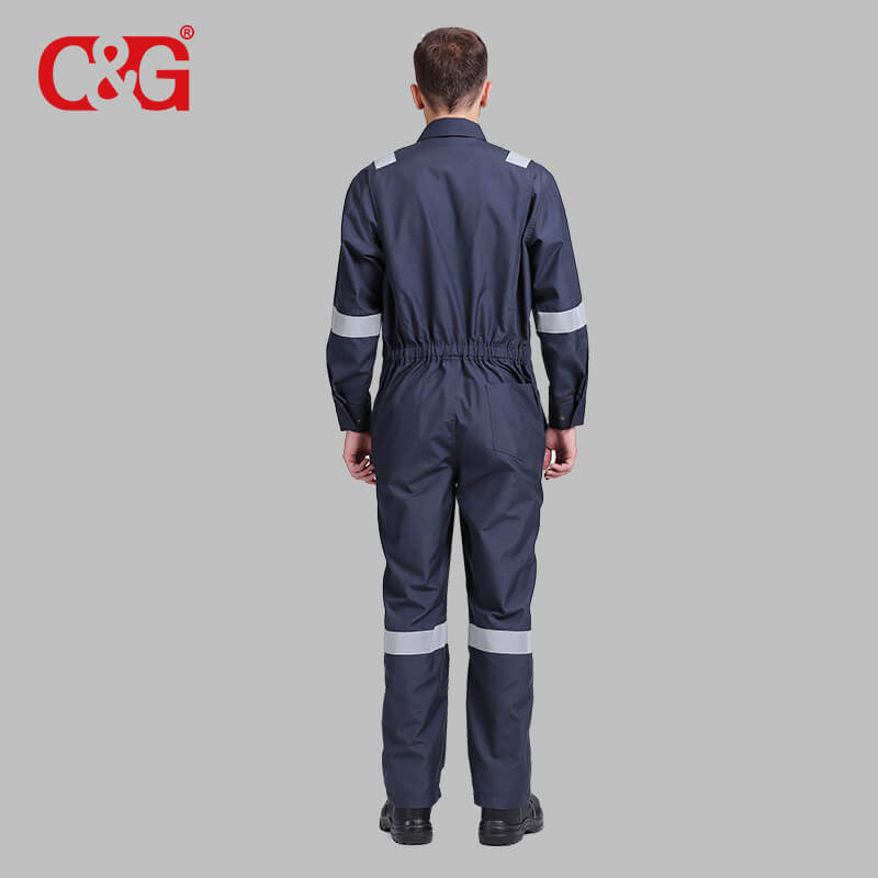 Aramid Fire Retardant Clothing Uniform Flame Resistant Reflect Stripes Customers' Logo for Oil and Gas for Unisex Adults