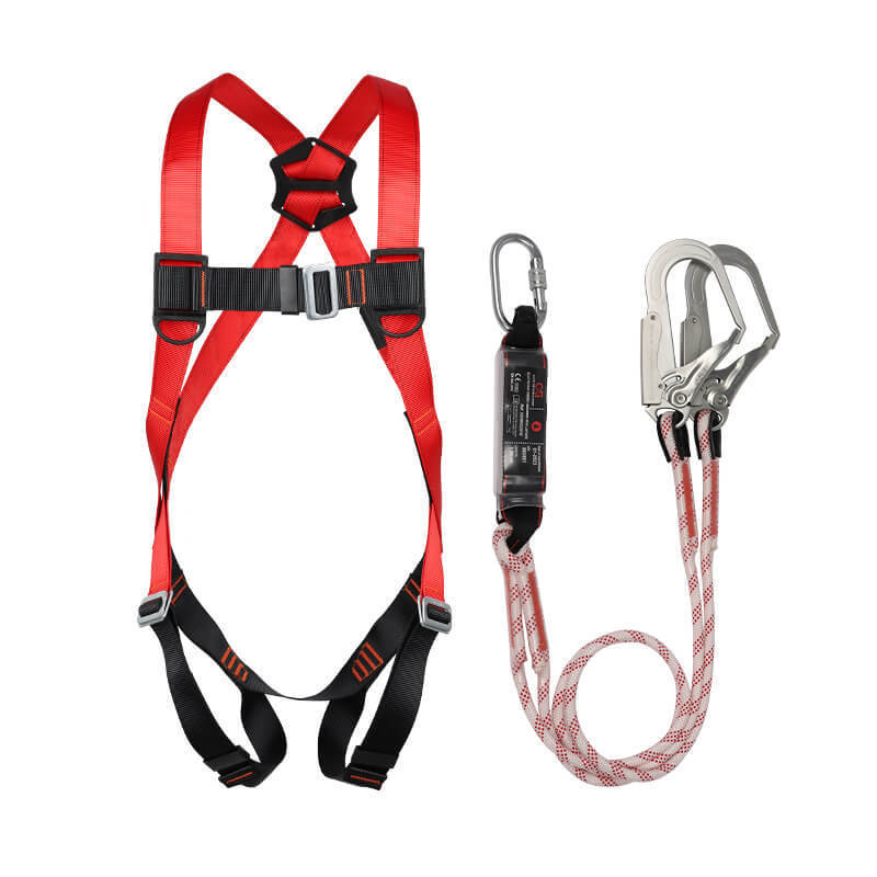 Full Body Harness Work with Positioning Belt Safety Harness Double Hook