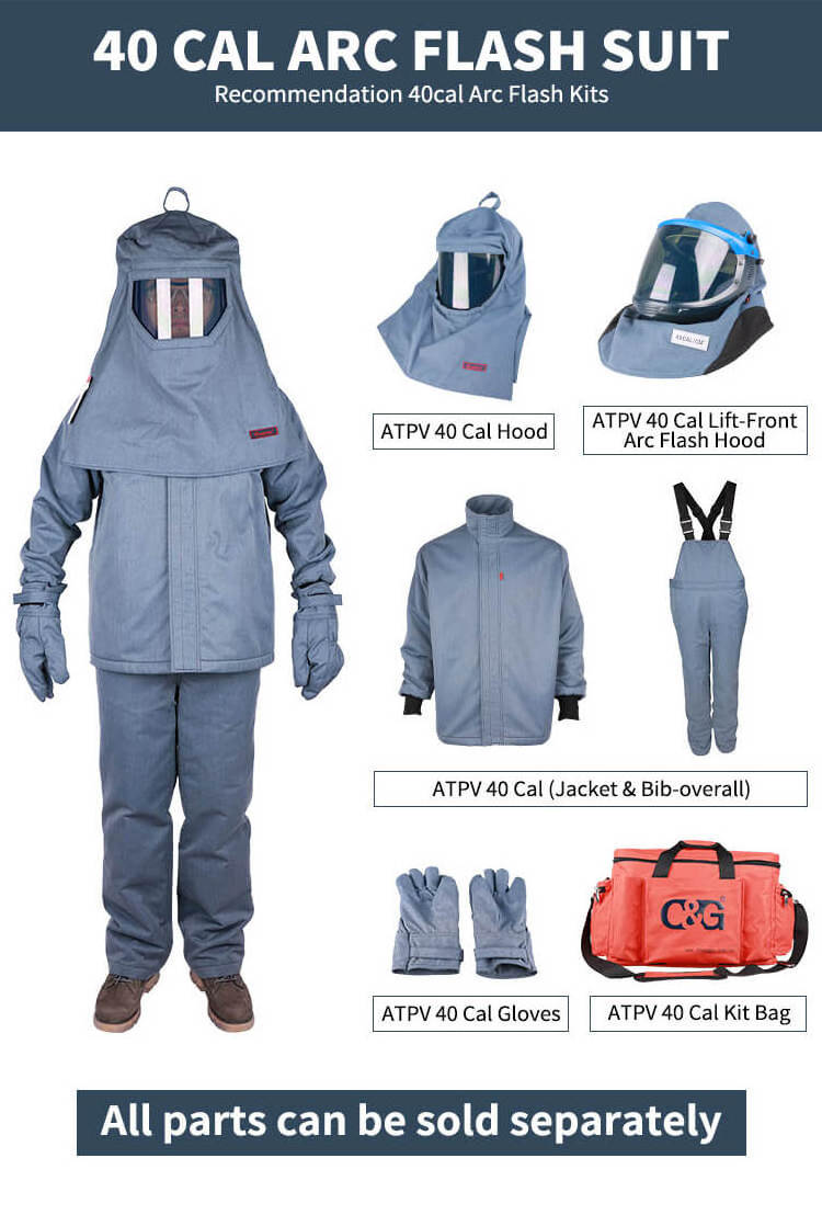 Electricians Workwear Electrical Shock Proof Clothing Arc Flash Suit