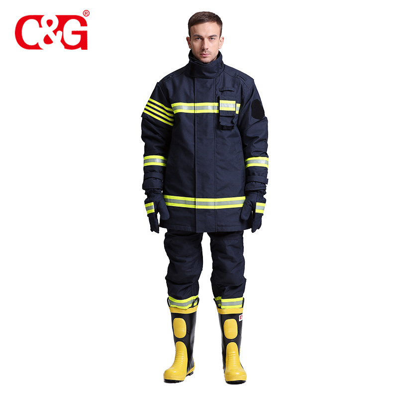 Nomex Firefighting Suit Firefighter Protective Uniforms Fire Resistant Clothing Fireman Protective Suit