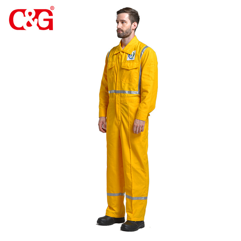 Flame resistant/fire retardant workwear coverall clothing