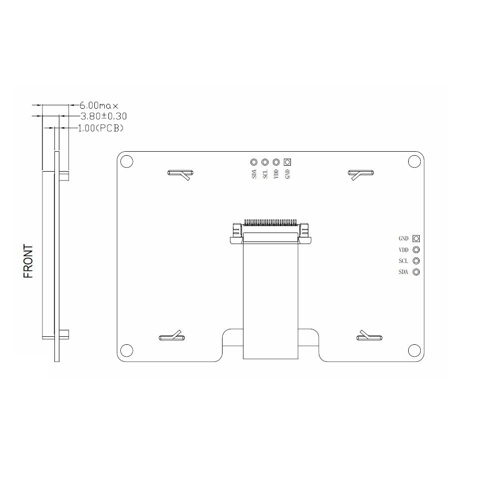 128x64 Pixels Ssd1309 Monochrome Screen 2.42 Inch Mini Custom Oled Display With I2c Interface