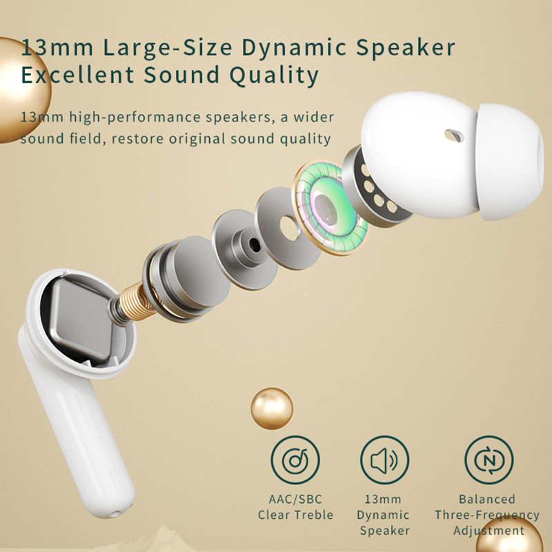 Wireless 5.1 Tws Earbuds A40 Pro Gaming Music Headset In Ear Earphone Low Latency Earphone Hd Call Bass Headphones