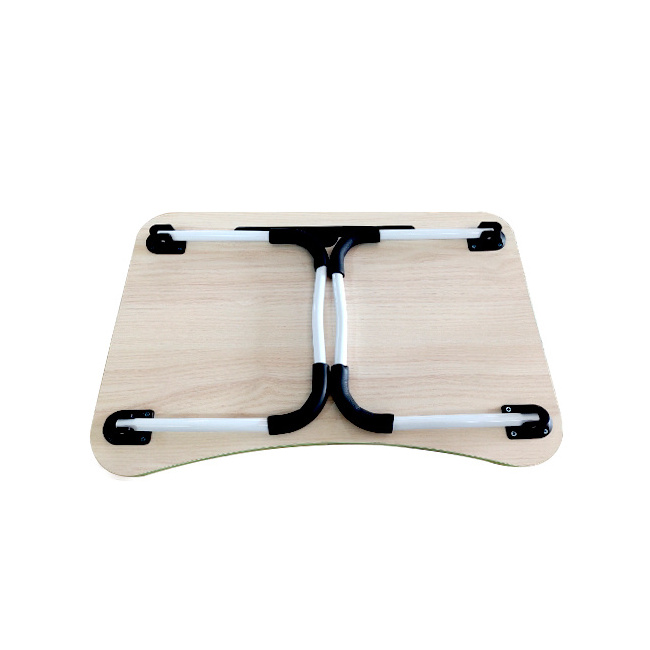 OEM Multifunctional Bamboo Breakfast Bed Tray Sofa Foldable Laptop Bed Table Lap Desk Stand