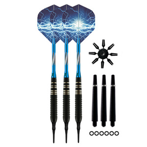 3 PCS Metal Dart Set with Soft Tip and Aluminium Shaft for Electronic Dartboard Club Game Dart Set