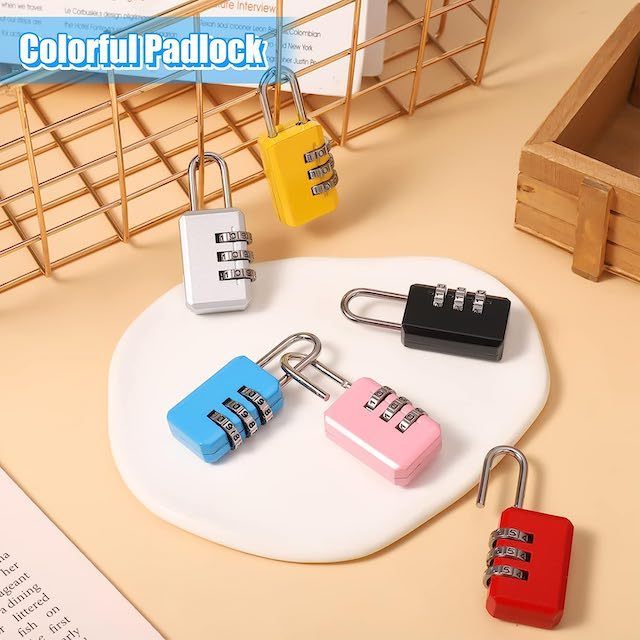 Mini 3-Digit Suitcase Combination Lock Bag/Backpacks Outdoor Travel Lock Luggage Locks 6 Colors