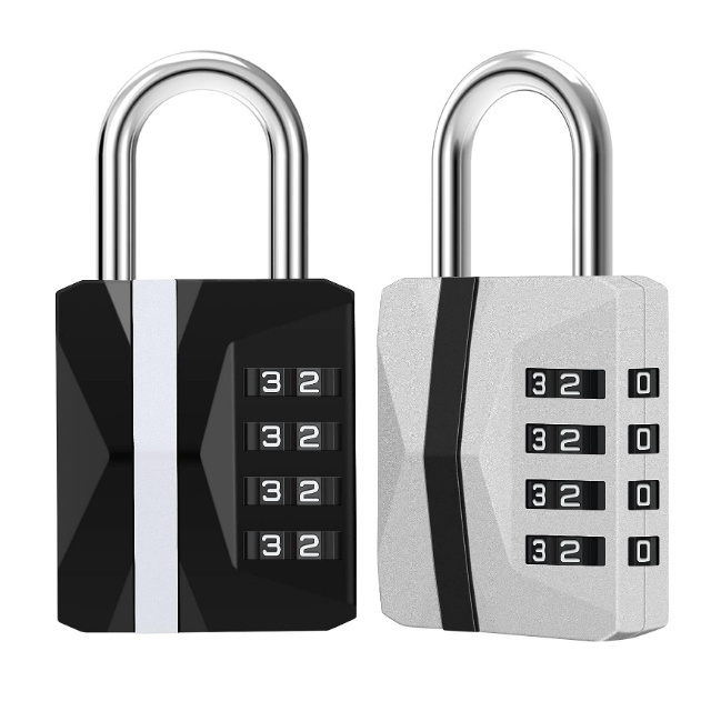 Outdoor Hasp Cabinet Storage Zinc Alloy Waterproof Weatherproof Resettable 4-Digit Combination Lock