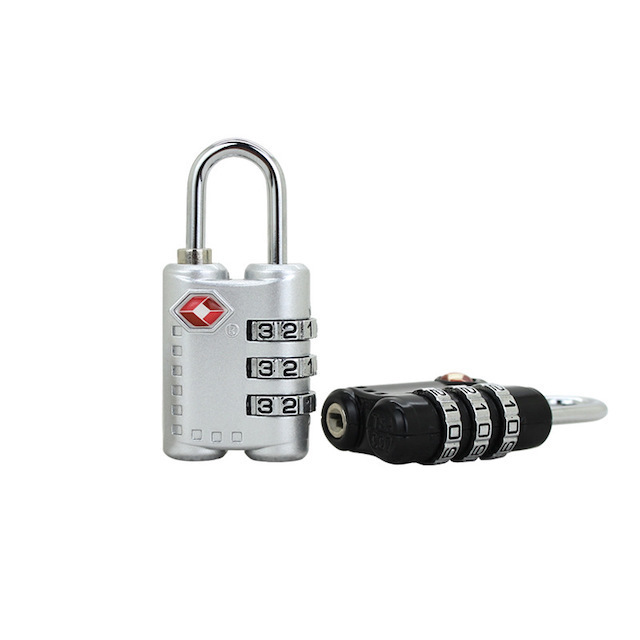 Custom Design Luggage Padlocks 3 Digit Outdoor Lock TSA Approved Combination Lock Password Long Lock