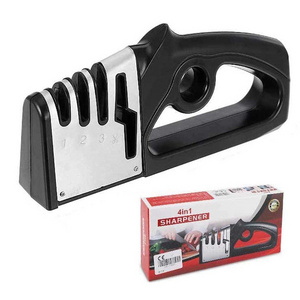 Non-Slip Base Scissors Professional Pro Knofe  Sharpening Steel Chefs Choice Knife Sharpener