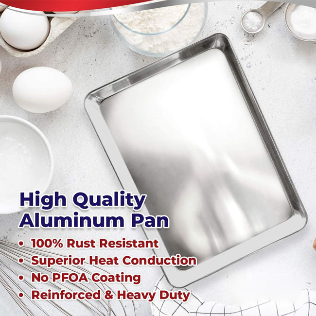 Stainless Steel Baking Pan Cookie Sheet Cooling Rack Baking Tray with Rack Set