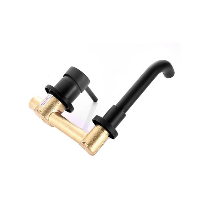 Bathroom Faucet Solid Brass Wall Mount Tub Filler Matte Black Tub faucet