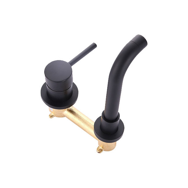 Bathroom Faucet Solid Brass Wall Mount Tub Filler Matte Black Tub faucet