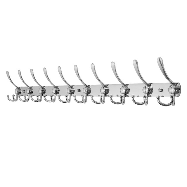 Good Price Mounted Clothes Mount 10 Hat Hook Hanging Hangers Heavy Duty Coat Rack Wall