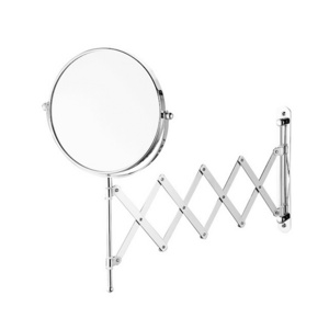 Custom 7 Inch Wall Mount Mounted Swing Arm 3X Magnifying Extendable Retractable Mirror