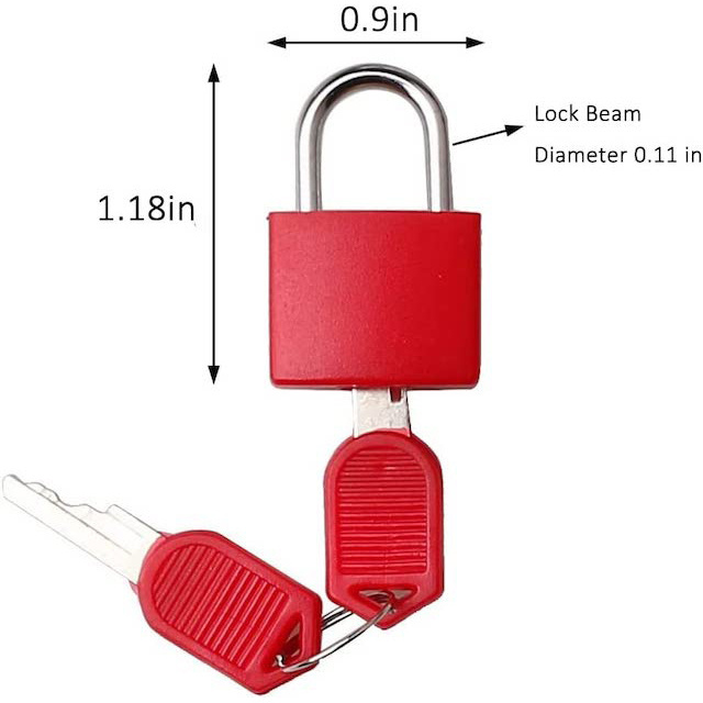 Locker Lock with Keys Small Luggage Padlocks Suitcase Locks Metal Keyed Padlock Mini Luggage Locks