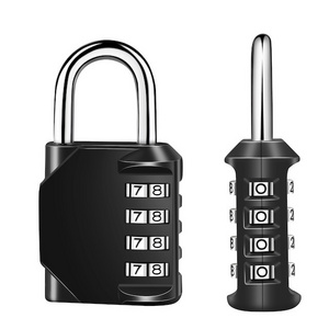 4 Digit Padlock Waterproof Locker Locks Small Combo Locks Outdoor for School Gym Locker Combination Lock - Multicolored