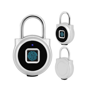 Bluetooth Lock USB Rechargeable Keyless Security Lock for Locker Backpack Bike Storage Fingerprint Padlock