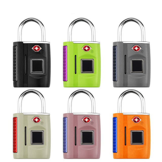 TSA Locker Lock Fingerprint Padlock for Gym Locker Gate Door School Fingerprint Bluetooth Combination Lock